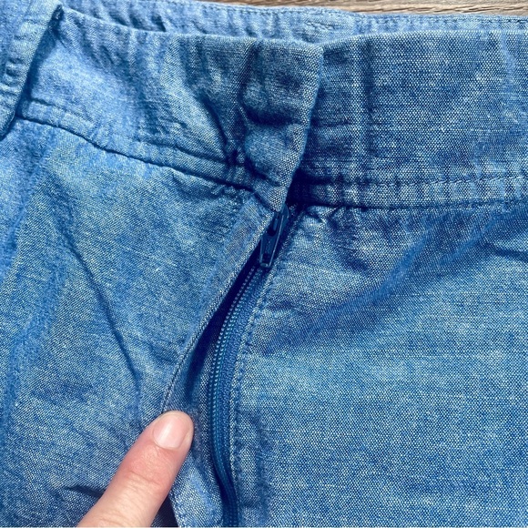 Talbots Perfect Short Blue Chambray 14P 14 Petite - Picture 3 of 7